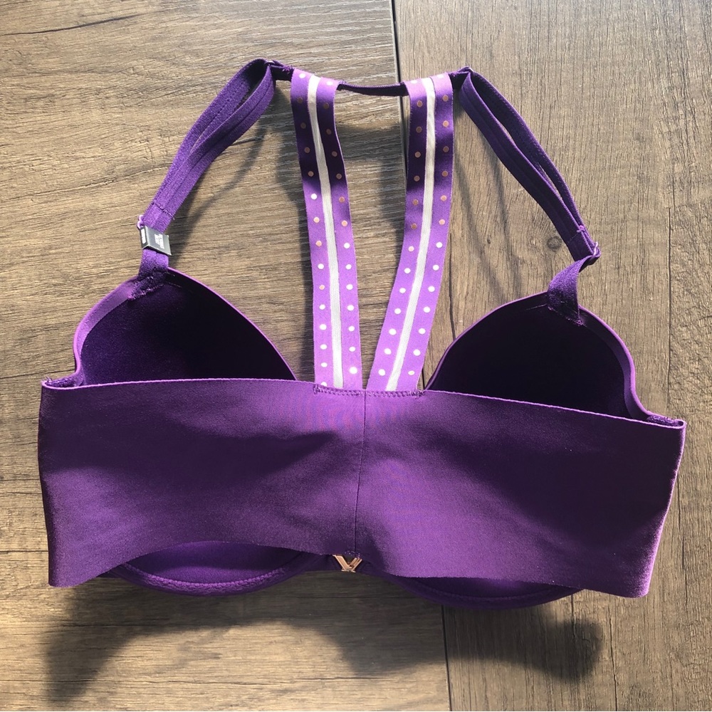 Victoria’s Secret Purple Demi Racerback Bra 32DD NWT - Picture 2 of 3